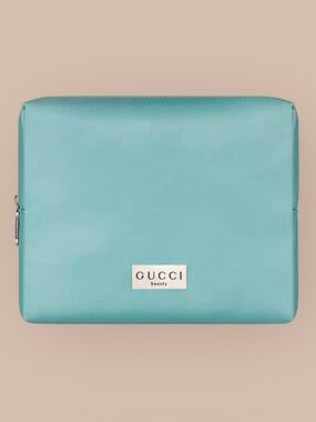 Light-Blue/Silver Gucci Beauty Cosmetic-Makeup Bag